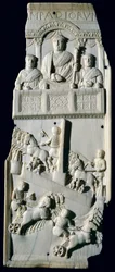 Section of a Diptych Depicting a Chariot Race, from Tunisia